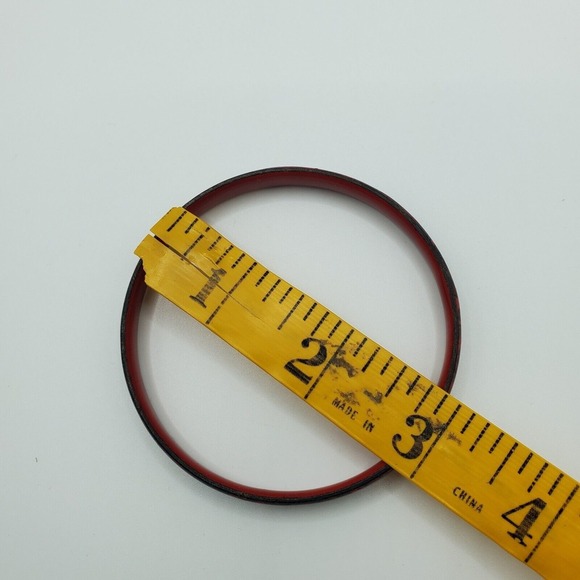 Red Enameled Bracelet and Ring‎ Size 5 Flowers Womens Fashion Jewelry - Picture 9 of 11